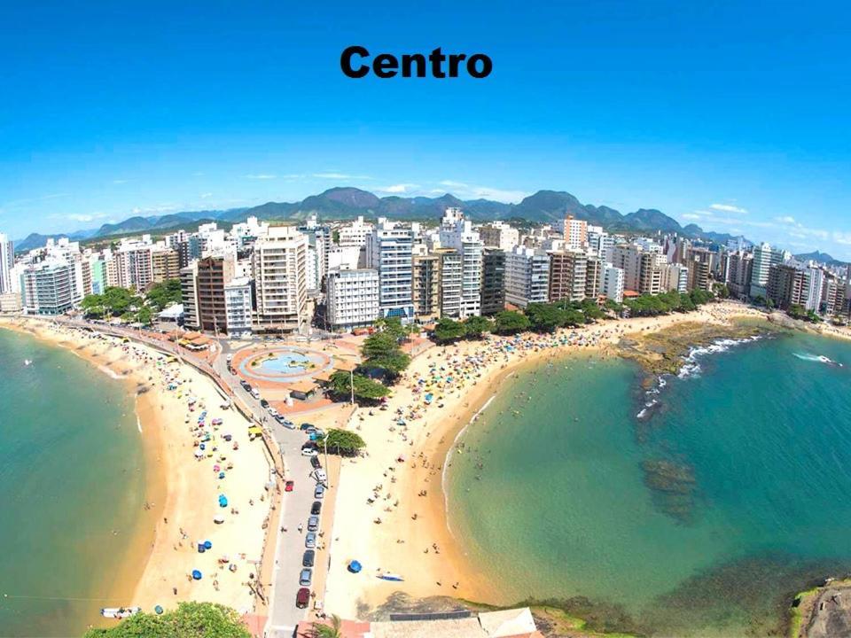 Apartamento Vista Mar - 2 quartos - Praia do Morro - prédio frente Mar - elevador - atravessou a avenida, já está na praia - com garagem - internet Guarapari Extérieur photo